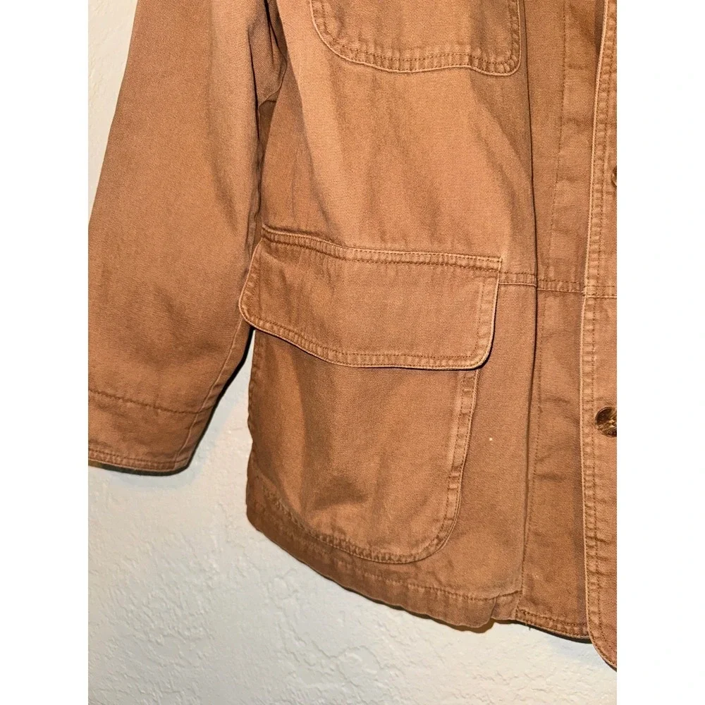 Mens‎ Dunrooke Upstream Outdoor Advantage Vintage Canvas Barn Jacket Brown L